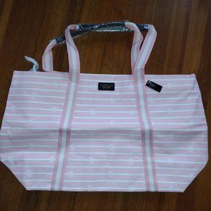NWT Victoria’s Secret Weekender Canvas Tote Beach bag